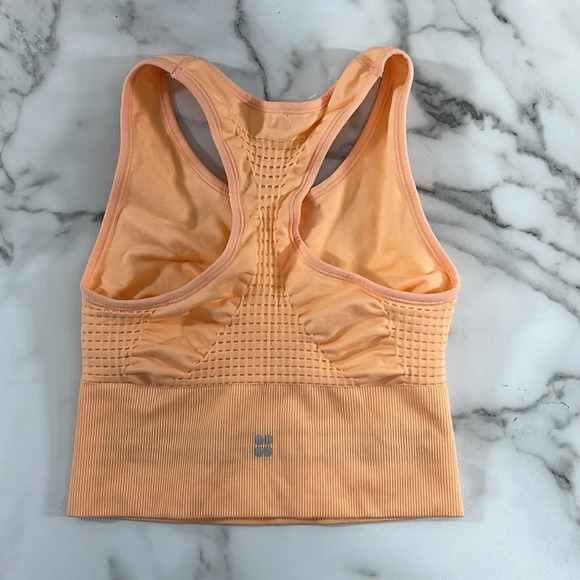 Sweaty Betty London Sports Bra Womens Small Stamina Orange Racerback - Picture 4 of 7